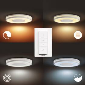 LED stropné svietidlo Philips Being White Ambiance, kruhové 35cm biele

 obrázok produktu 3 z 6