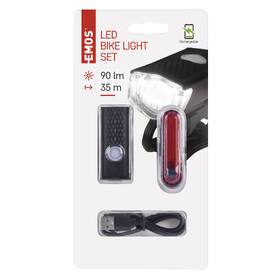 Lampáš EMOS LED predné + zadné, nabíjacie, na bicykel, 90 lm 

 obrázok produktu 12 z 13