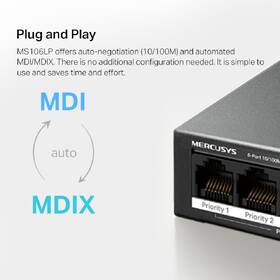 Switch Mercusys MS106LP 

 obrázok produktu 8 z 9