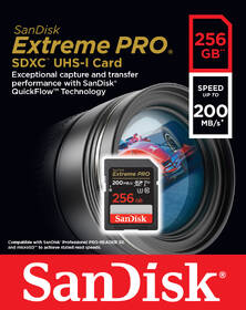 Pamäťová karta SANDISK 256GB UHS-I U3 (200R/140W) 

 obrázok produktu 1 z 1