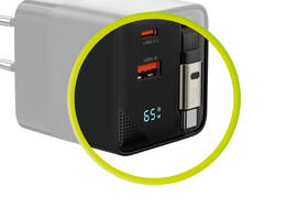Nabíjačka do siete Mobile Origin Display Charger PW2 - 65W GaN USB-C/USB-A čierna

 obrázok produktu 7 z 11