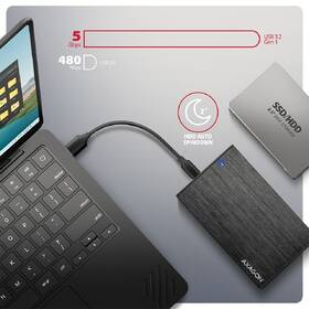 Externý rámček Axagon Aline box 2.5", USB-C 5 Gbps - SATA 6G čierny

 obrázok produktu 2 z 5