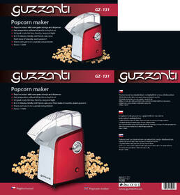 Popkornovač Guzzanti GZ 131 červený

 obrázok produktu 1 z 1