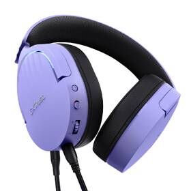 Headset Trust GXT 490P FAYZO, USB fialový

 obrázok produktu 3 z 14
