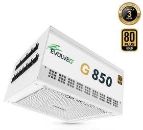 Zdroj Evolveo G850 White 850W 80+ Gold, ATX 3.1 biely

 obrázok produktu 1 z 11