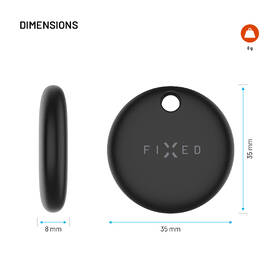 Lokátor FIXED Tag Dual s podporou Find My a Find Hub čierny

 obrázok produktu 2 z 8