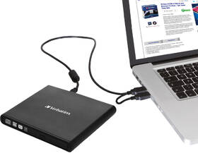 Externá DVD napaľovačka Verbatim CD/DVD Slimline USB 2.0 + Nero čierna

 obrázok produktu 2 z 3