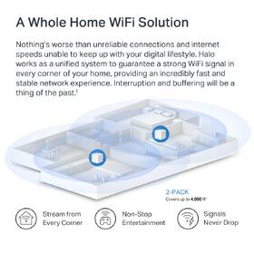 Kompletný Wi-Fi systém Mercusys Halo H60X, AX1500, Wi-Fi 6, (2-Pack) biely

 obrázok produktu 5 z 6