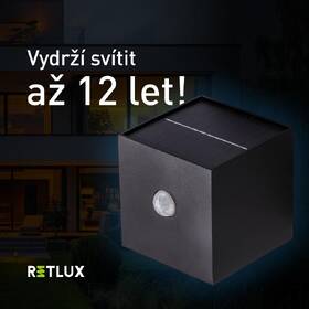 Svietidlo vonkajšie RETLUX solárny LED CW čierne

 obrázok produktu 4 z 9