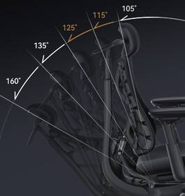 Ergonomická stolička LiberNovo Omni Pro Glacier, 48cm 

 obrázok produktu 9 z 19