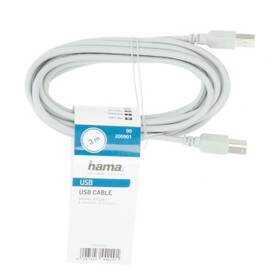 Kábel Hama USB 2.0 typ A-B, 3 m sivý

 obrázok produktu 1 z 2
