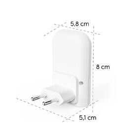 Nočné svetlo Hama 223504, 0,5W, automatické zapnutie/vypnutie, RGB biele

 obrázok produktu 3 z 3