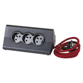 Kábel predlžovací Legrand 3x zásuvka, USB, 1,5m čierny/červený

 obrázok produktu 1 z 7