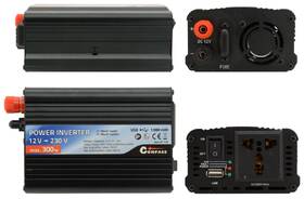 Menič napätia Compass 07112 12/230V 300W + USB 

 obrázok produktu 2 z 6