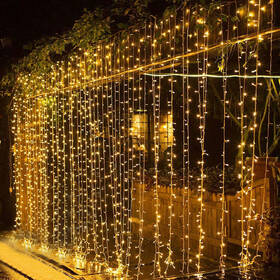 Vianočné osvetlenie ColorWay vnútorné, 300 LED, 3× 3m, 220–240V AC, teplá biela 

 obrázok produktu 11 z 17