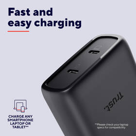 Nabíjačka do siete Trust MAXO 65W 2-Port GaN, USB-C čierny

 obrázok produktu 10 z 12
