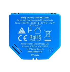 Modul Shelly 1 Gen4 Controller Zigbee/Matter modrý

 obrázok produktu 3 z 3