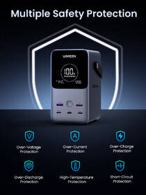 Powerbank UGREEN 48000mAh 300W strieborný

 obrázok produktu 7 z 11