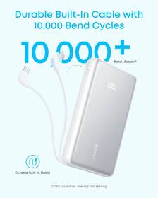 Powerbank Anker Anker Zolo 20000mAh, 22,5W s káblom USB-C čierny

 obrázok produktu 3 z 5