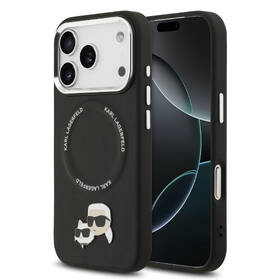 Kryt na mobil Karl Lagerfeld PU Karl and Choupette Heads Pins MagSafe na Apple iPhone 17 Pro čierny

 obrázok produktu 4 z 7