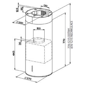 Odsávač pár Faber CYLINDRA ISOLA GLOSS PLUS EV8 WH A37 biely

 obrázok produktu 3 z 3