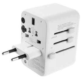 Cestovný adaptér FIXED pre EU, UK a USA/AUS, s 3xUSB-C a 2xUSB výstupom, GaN, PD 65W biely

 obrázok produktu 7 z 12