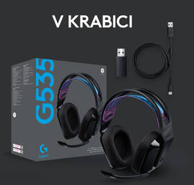 Headset Logitech G535 Lightspeed čierny

 obrázok produktu 12 z 12