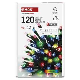 LED reťaz EMOS 120LED reťaz, 12 m, vonkajšie aj vnútorné, multicolor, programy, časovač 

 obrázok produktu 3 z 6