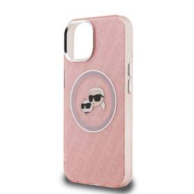 Kryt na mobil Karl Lagerfeld IML K&CH Heads Repeated Logo MagSafe na Apple iPhone 15 ružový

 obrázok produktu 4 z 6