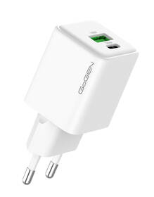 Nabíjačka do siete GoGEN ACHPDQ230, 1x USB-C PD 30W + 1x USB-A 18W biela

 obrázok produktu 1 z 1