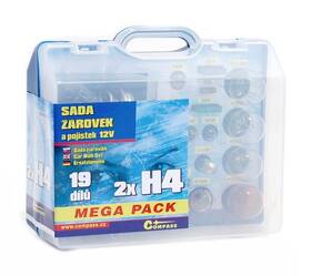 Autožiarovka Compass 12 V servisní box MEGA H4+H4+pojistky 

 obrázok produktu 4 z 4