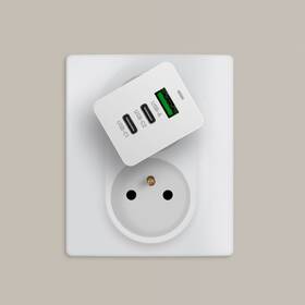 Nabíjačka do siete FIXED GaN USB, 2x USB-C PD, 65W biela

 obrázok produktu 7 z 10