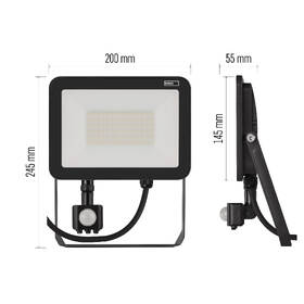 Reflektor EMOS INOVO 50W 5500LM PIR IP65 NW čierny

 obrázok produktu 6 z 11