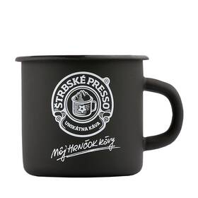 Hrnček Štrbske Presso smaltovaný čierny matný s logom 2 dcl 

 obrázok produktu 1 z 1