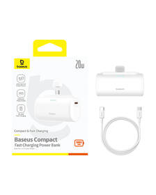 Powerbank Baseus Compact 5000mAh 20W USB-C biely

 obrázok produktu 9 z 10