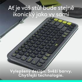 Klávesnica Logitech POP ICON, US layout sivá

 obrázok produktu 4 z 10