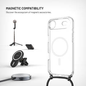Kryt na mobil FIXED MagPure Neck s čiernou šnúrkou na krk na Apple iPhone Air priehľadný

 obrázok produktu 2 z 8