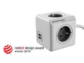 Kábel predlžovací Powercube USB, 4x zásuvka, 2x USB, 1,5m sivý/biely

 obrázok produktu 5 z 8