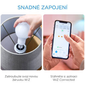 Inteligentná žiarovka WiZ Tunable White 4,9W E14 C35 Filament 

 obrázok produktu 3 z 7