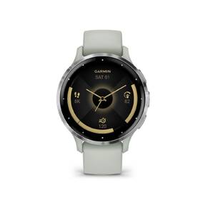 Inteligentné hodinky Garmin Venu 3S - Silver / Sage Gray Silicone Band 

 obrázok produktu 2 z 3