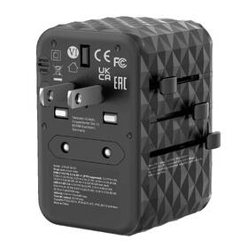 Cestovný adaptér Verbatim UTA-05 GaN III, 2x USB-C PD 65W & QC 4+, 2x USB-A čierny

 obrázok produktu 7 z 11