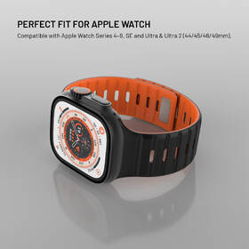 Remienok FIXED Silicone Magnetic Strap na Apple Watch 44/45/46/49mm čierny

 obrázok produktu 3 z 6
