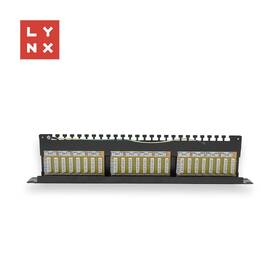 Držiak Lynx 19" patch panel 24port, FTP Cat5e, 50µ, stíněný čierny

 obrázok produktu 1 z 1