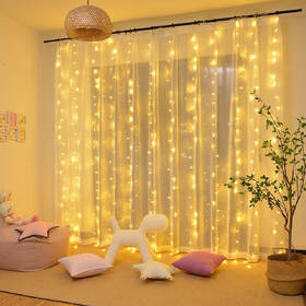 Vianočné osvetlenie ColorWay vnútorné, 300 LED, 3× 3m, 220–240V AC, teplá biela 

 obrázok produktu 16 z 17