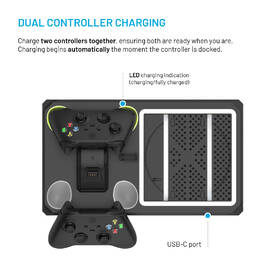 Dokovacia stanica FIXED pre Xbox Series X a S s odvetrávaním a nabíjaním pre dva ovládače Xbox čierna

 obrázok produktu 3 z 11