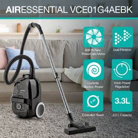Podlahový vysávač Gorenje VCE01G4AEBK G400 AIR ESSENTIAL čierny

 obrázok produktu 11 z 12