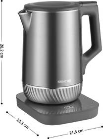 Rýchlovarná kanvica Sencor SWK 0850GY, 1,7 l nerez

 obrázok produktu 1 z 22