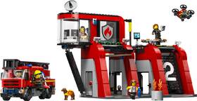 Stavebnica LEGO® City 60414 Hasičská stanice s hasičským vozem 

 obrázok produktu 1 z 9