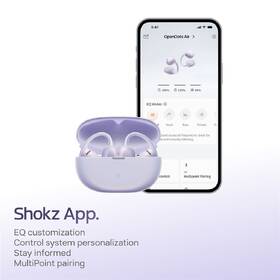Slúchadlá Shokz OpenDots Air, Bluetooth fialová

 obrázok produktu 7 z 11