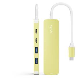 USB Hub Epico UltraHub 5in1 Slim Alu EH15 USB-C žltý

 obrázok produktu 2 z 3
